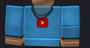 Blue hoodie back with YouTube logo